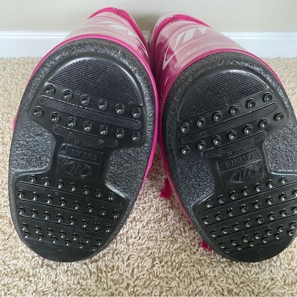 Women’s Tall Glossy Icon Vinil Moon Boots Pink Purple Waterproof size 7/8.5 - Picture 3 of 6